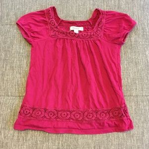 Dark Red Girl’s Top